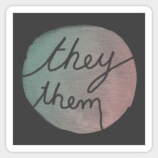 They Pronoun Pride Sticker